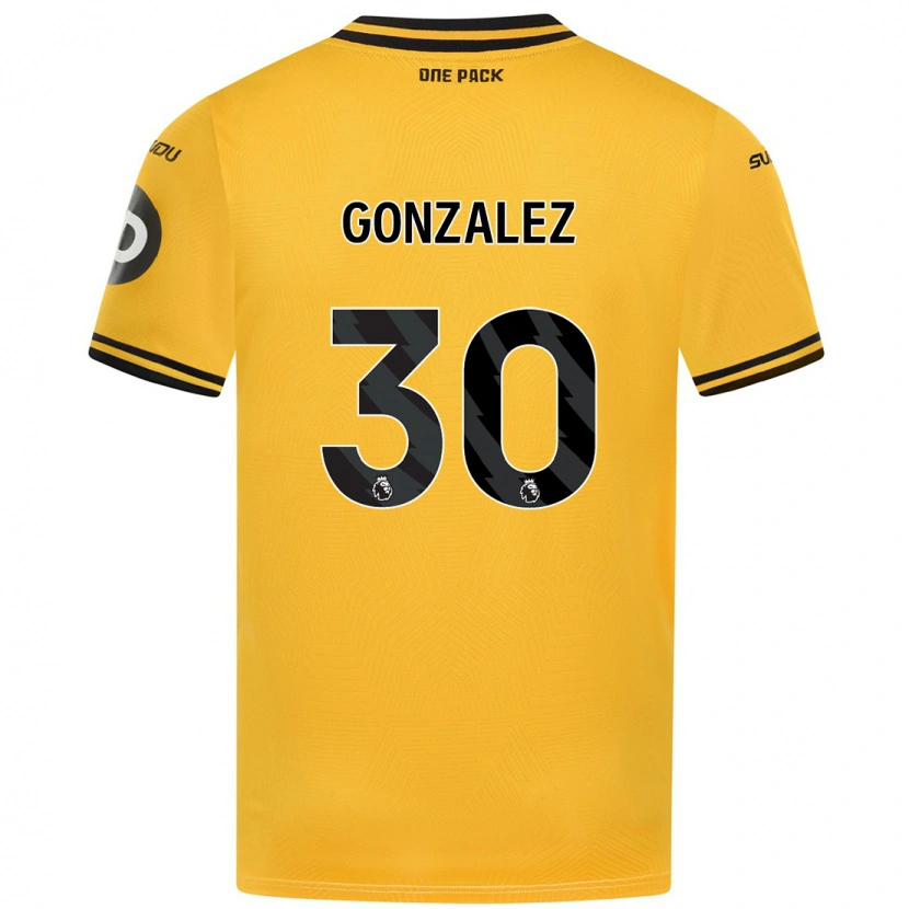 Danxen Mujer Camiseta Enso González #30 Amarillo 1ª Equipación 2024/25 La Camisa