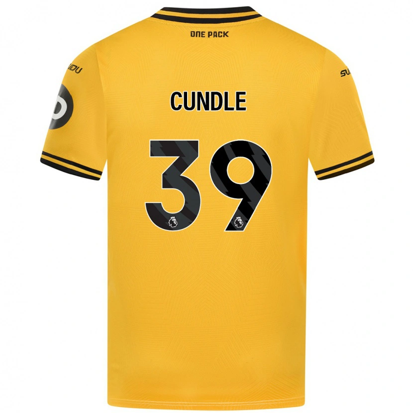 Danxen Mujer Camiseta Luke Cundle #39 Amarillo 1ª Equipación 2024/25 La Camisa