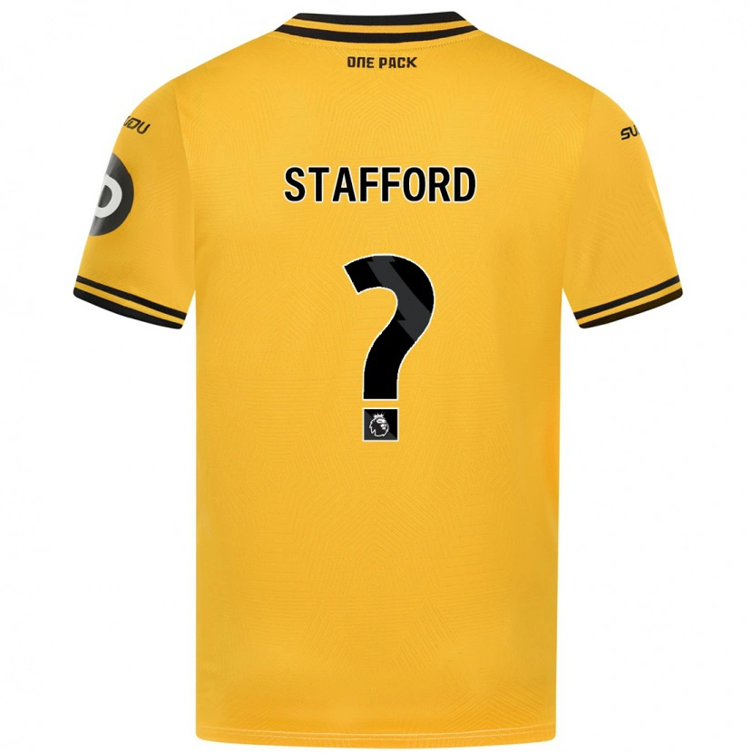 Danxen Mujer Camiseta Ollie Stafford #0 Amarillo 1ª Equipación 2024/25 La Camisa