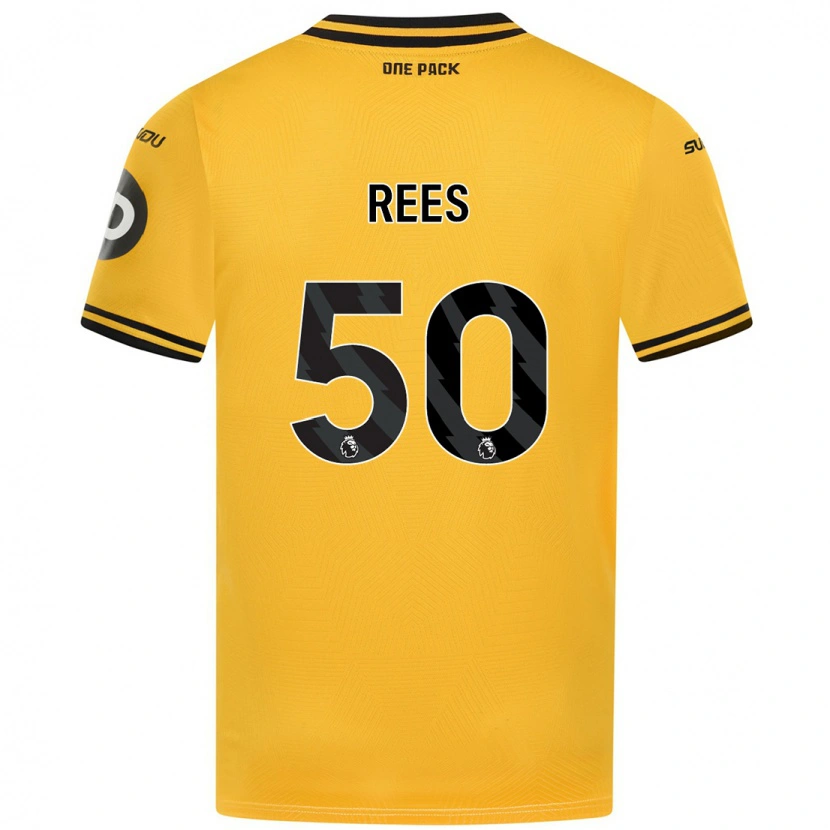 Danxen Mujer Camiseta Mason Rees #50 Amarillo 1ª Equipación 2024/25 La Camisa