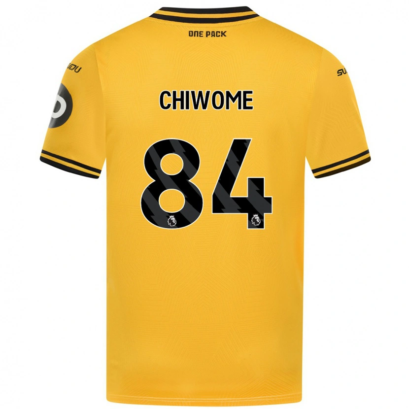 Danxen Mujer Camiseta Leon Chiwome #84 Amarillo 1ª Equipación 2024/25 La Camisa