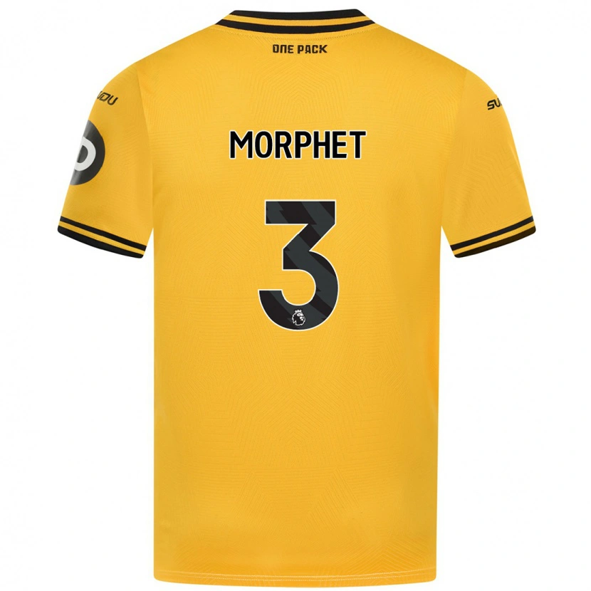 Danxen Mujer Camiseta Anna Morphet #3 Amarillo 1ª Equipación 2024/25 La Camisa