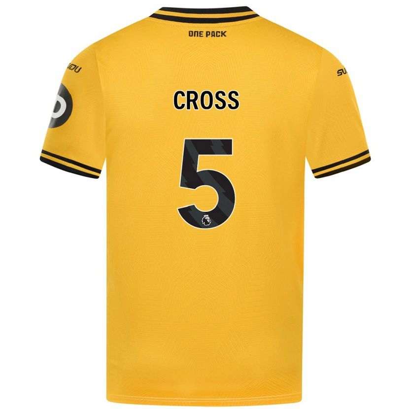 Danxen Mujer Camiseta Emma Cross #5 Amarillo 1ª Equipación 2024/25 La Camisa