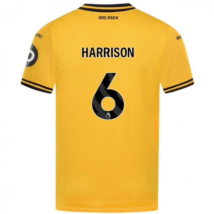 Danxen Mujer Camiseta Lexie Harrison #6 Amarillo 1ª Equipación 2024/25 La Camisa