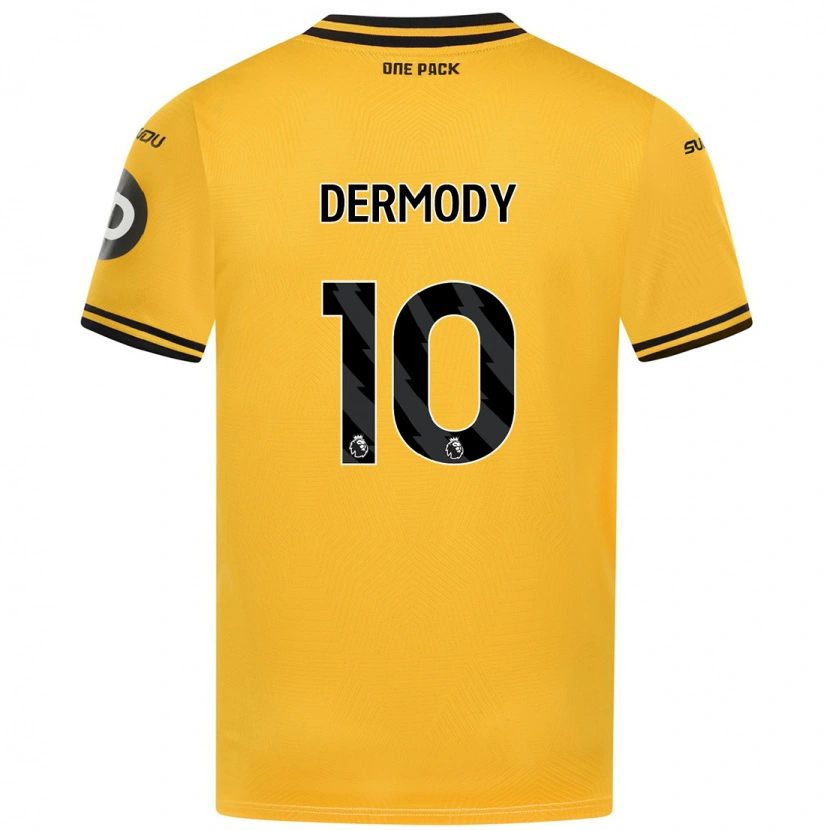 Danxen Mujer Camiseta Helen Dermody #10 Amarillo 1ª Equipación 2024/25 La Camisa