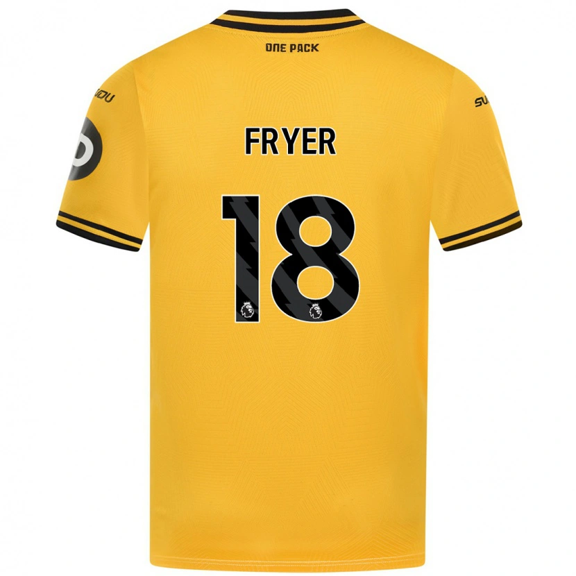 Danxen Mujer Camiseta Hannah Fryer #18 Amarillo 1ª Equipación 2024/25 La Camisa