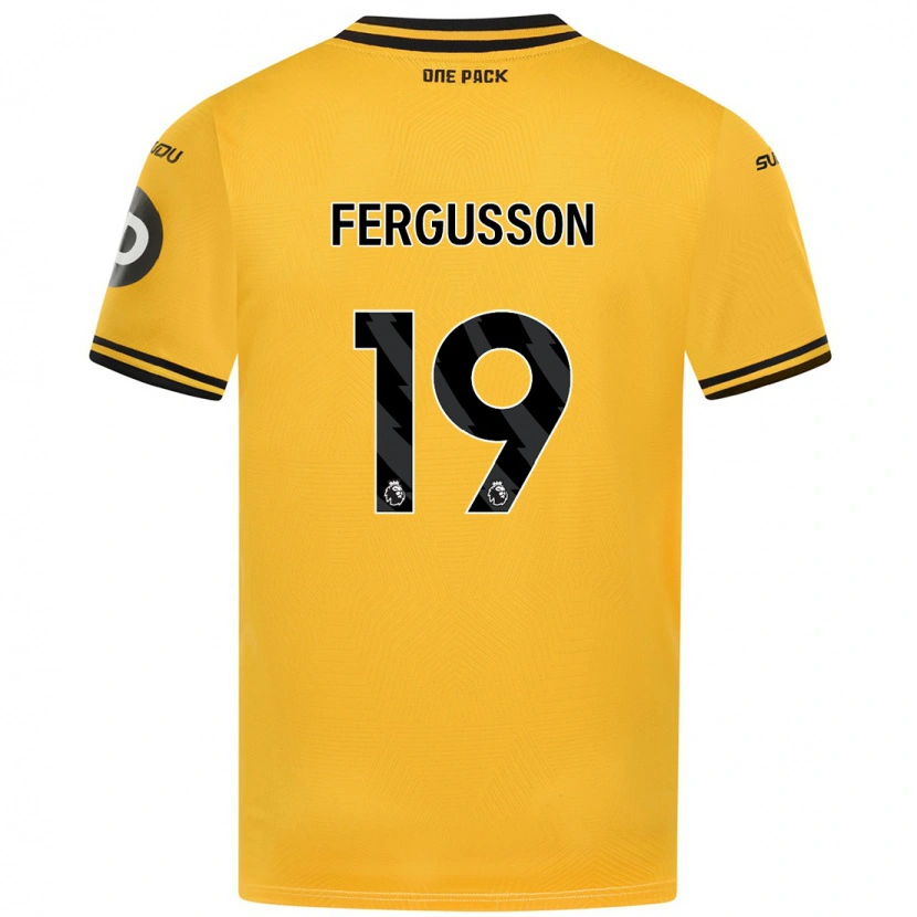 Danxen Mujer Camiseta Liv Fergusson #19 Amarillo 1ª Equipación 2024/25 La Camisa