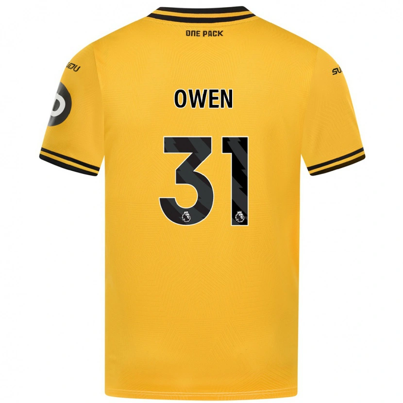 Danxen Mujer Camiseta Skye Owen #31 Amarillo 1ª Equipación 2024/25 La Camisa