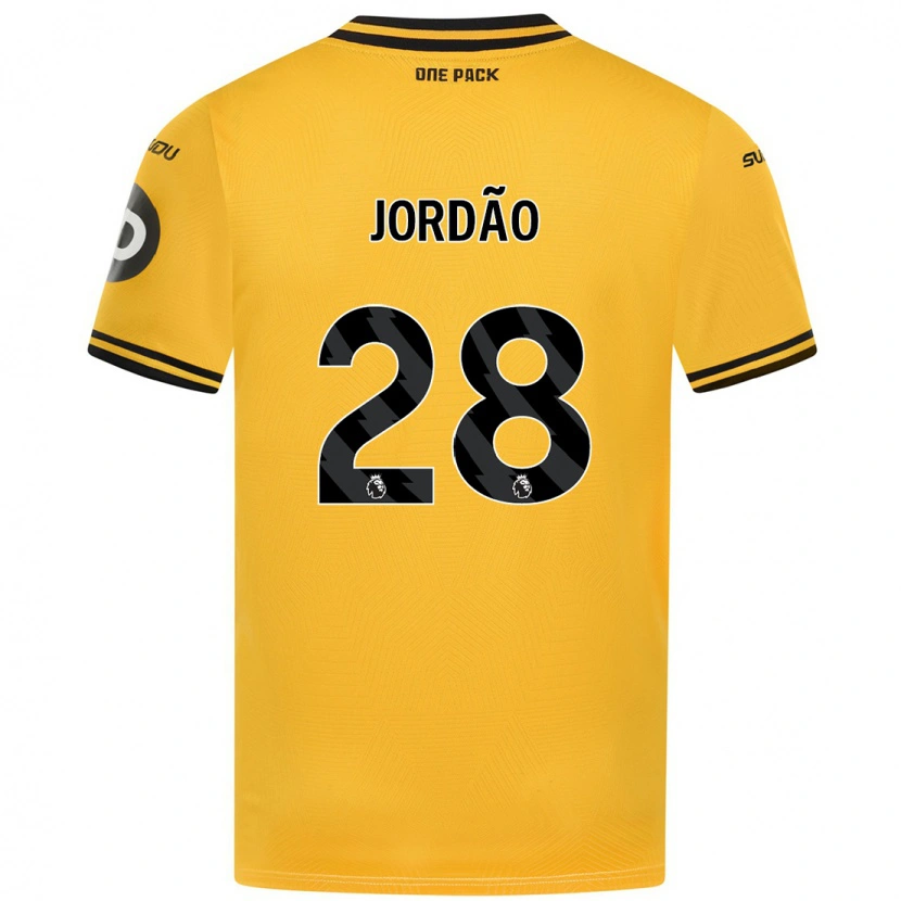 Danxen Mujer Camiseta Bruno Jordão #28 Amarillo 1ª Equipación 2024/25 La Camisa