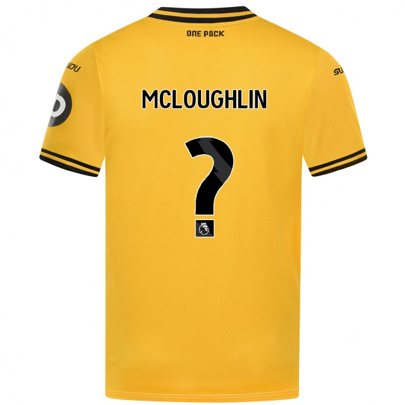 Danxen Mujer Camiseta Lee Mcloughlin #0 Amarillo 1ª Equipación 2024/25 La Camisa