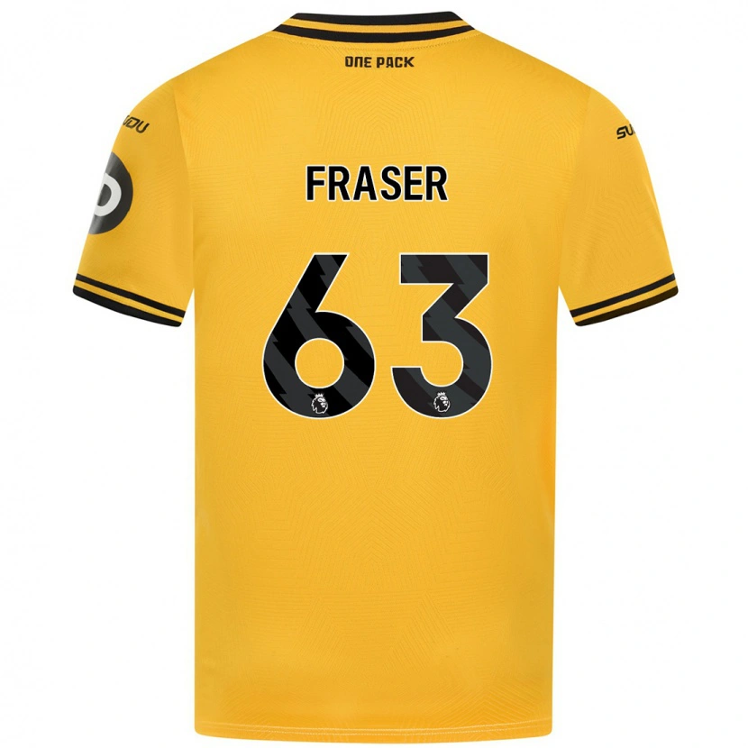 Danxen Mujer Camiseta Nathan Fraser #63 Amarillo 1ª Equipación 2024/25 La Camisa