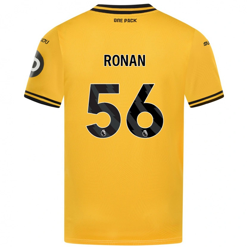 Danxen Mujer Camiseta Connor Ronan #56 Amarillo 1ª Equipación 2024/25 La Camisa