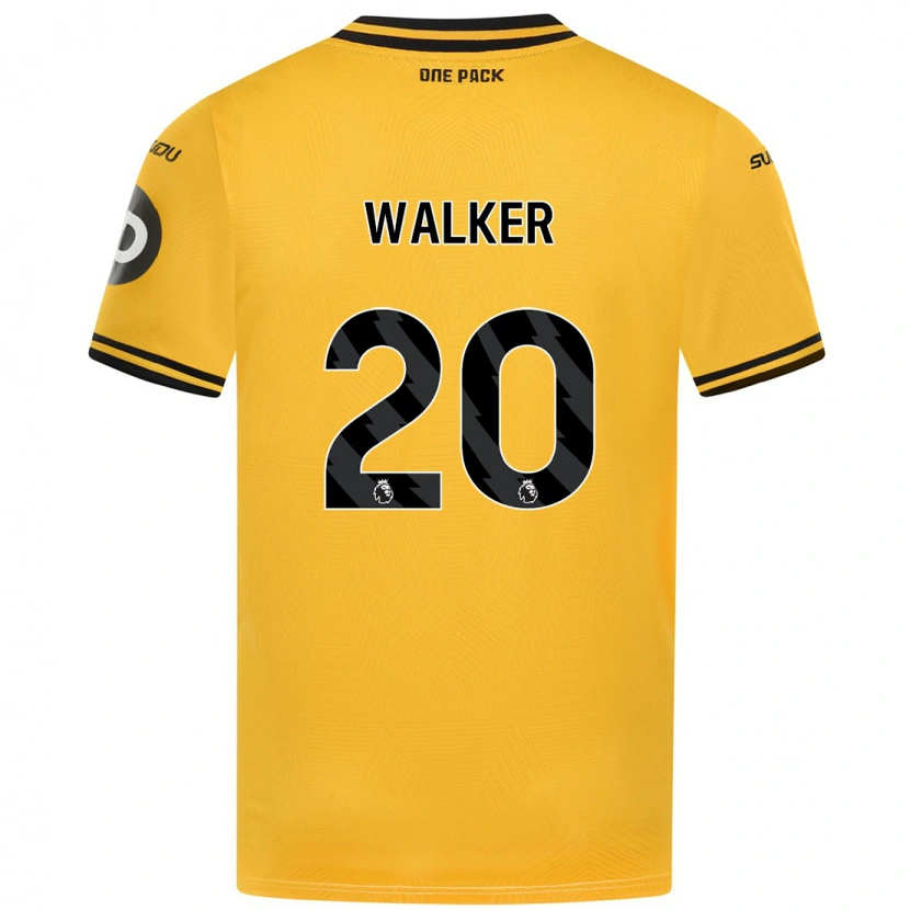 Danxen Mujer Camiseta Lowri Walker #20 Amarillo 1ª Equipación 2024/25 La Camisa