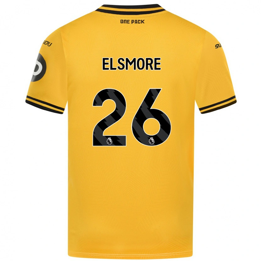 Danxen Mujer Camiseta Ria Elsmore #26 Amarillo 1ª Equipación 2024/25 La Camisa