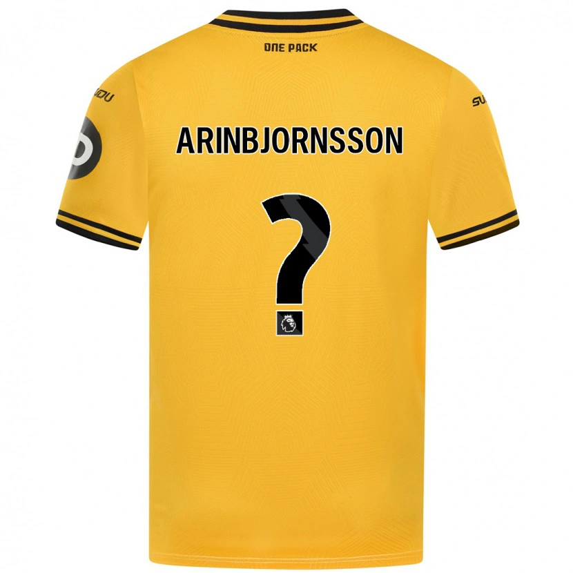 Danxen Mujer Camiseta Palmi Arinbjornsson #0 Amarillo 1ª Equipación 2024/25 La Camisa