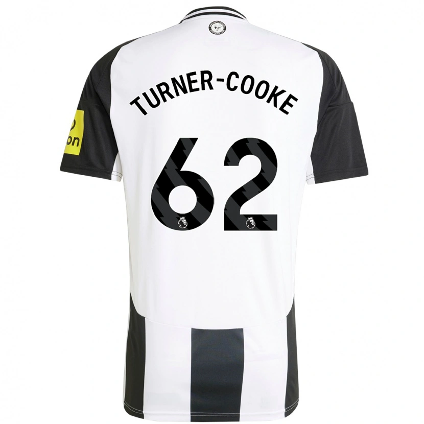 Danxen Mujer Camiseta Jay Turner-Cooke #62 Blanco Negro 1ª Equipación 2024/25 La Camisa