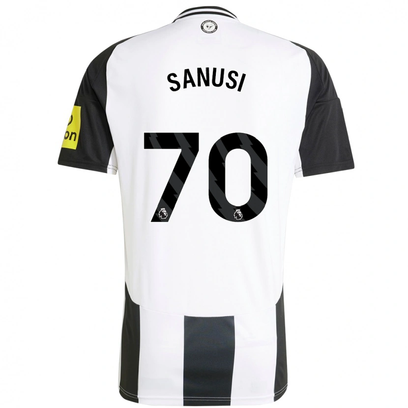 Danxen Mujer Camiseta Trevan Sanusi #70 Blanco Negro 1ª Equipación 2024/25 La Camisa