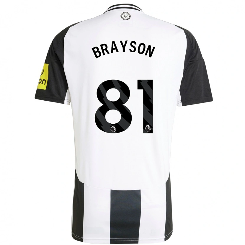 Danxen Mujer Camiseta Joe Brayson #81 Blanco Negro 1ª Equipación 2024/25 La Camisa