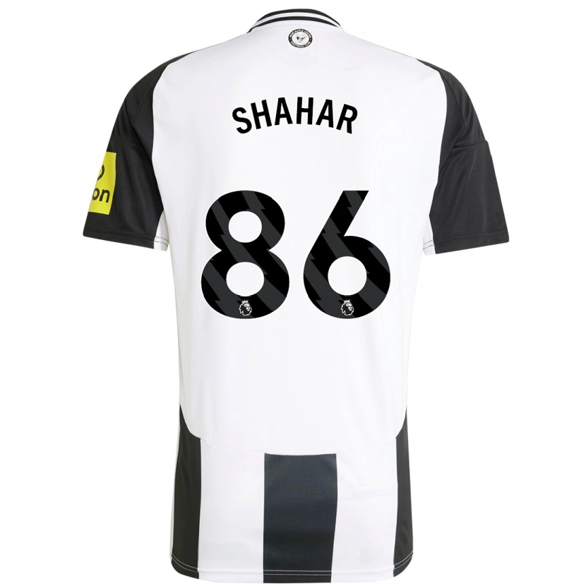 Danxen Mujer Camiseta Leo Shahar #86 Blanco Negro 1ª Equipación 2024/25 La Camisa