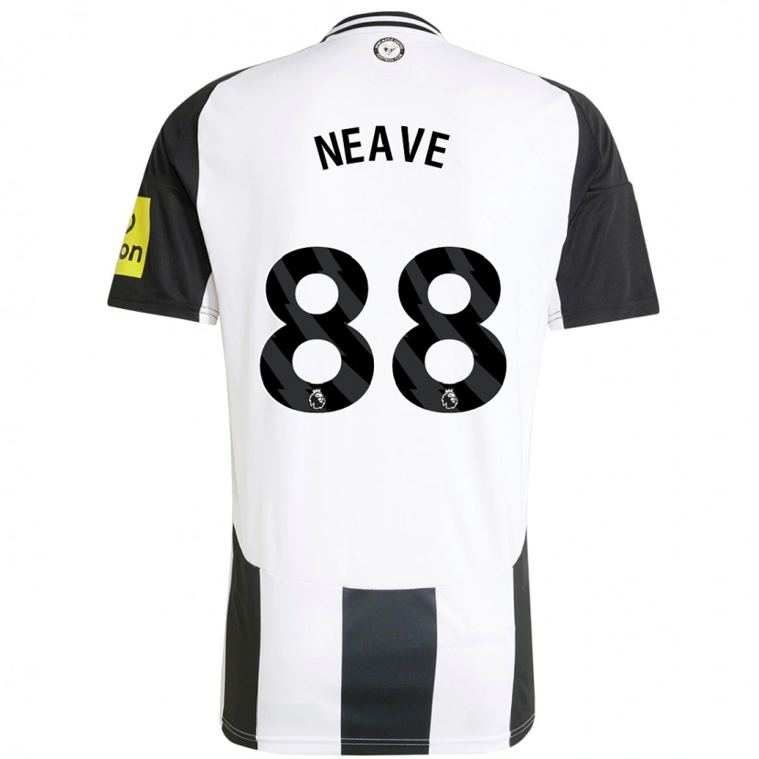 Danxen Mujer Camiseta Sean Neave #88 Blanco Negro 1ª Equipación 2024/25 La Camisa