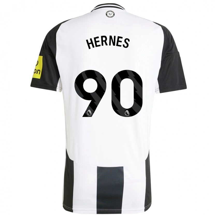 Danxen Mujer Camiseta Travis Hernes #90 Blanco Negro 1ª Equipación 2024/25 La Camisa