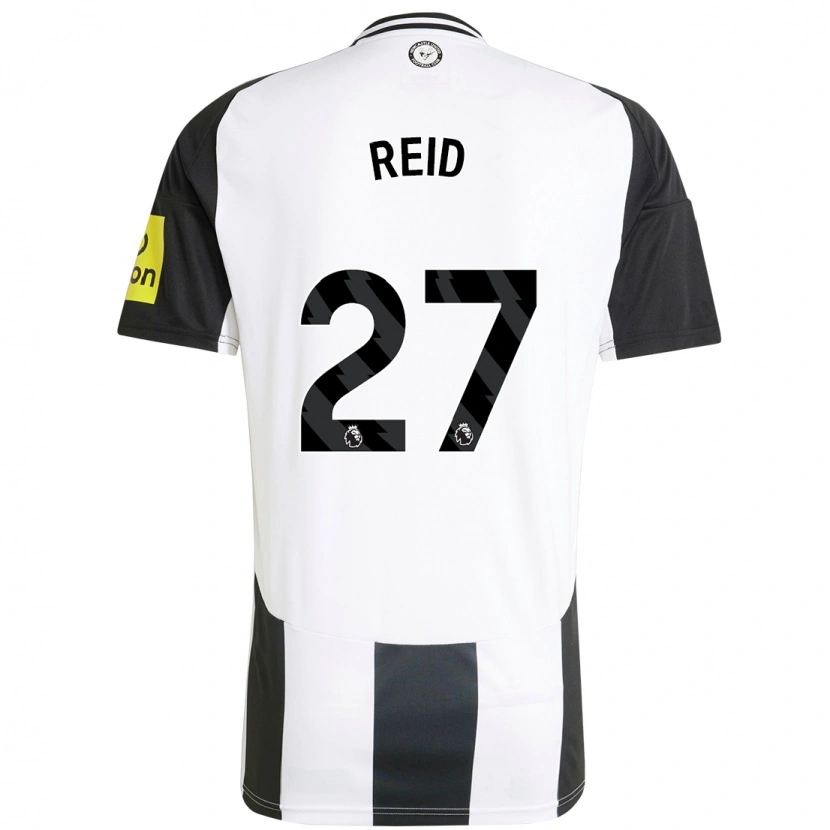 Danxen Mujer Camiseta Hannah Reid #27 Blanco Negro 1ª Equipación 2024/25 La Camisa