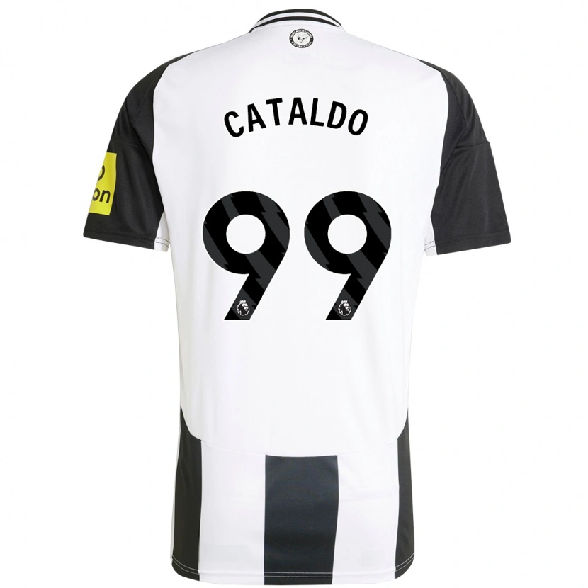 Danxen Mujer Camiseta Lia Cataldo #99 Blanco Negro 1ª Equipación 2024/25 La Camisa