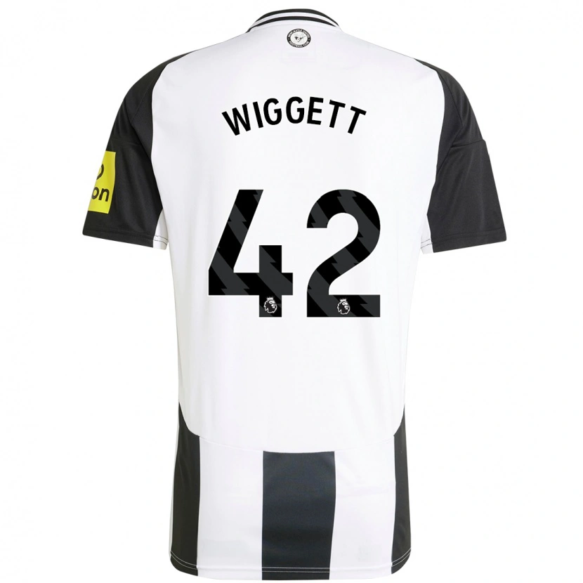 Danxen Mujer Camiseta Charlie Wiggett #42 Blanco Negro 1ª Equipación 2024/25 La Camisa