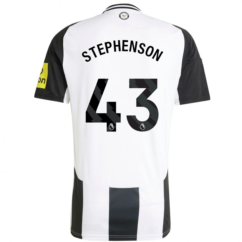 Danxen Mujer Camiseta Dylan Stephenson #43 Blanco Negro 1ª Equipación 2024/25 La Camisa