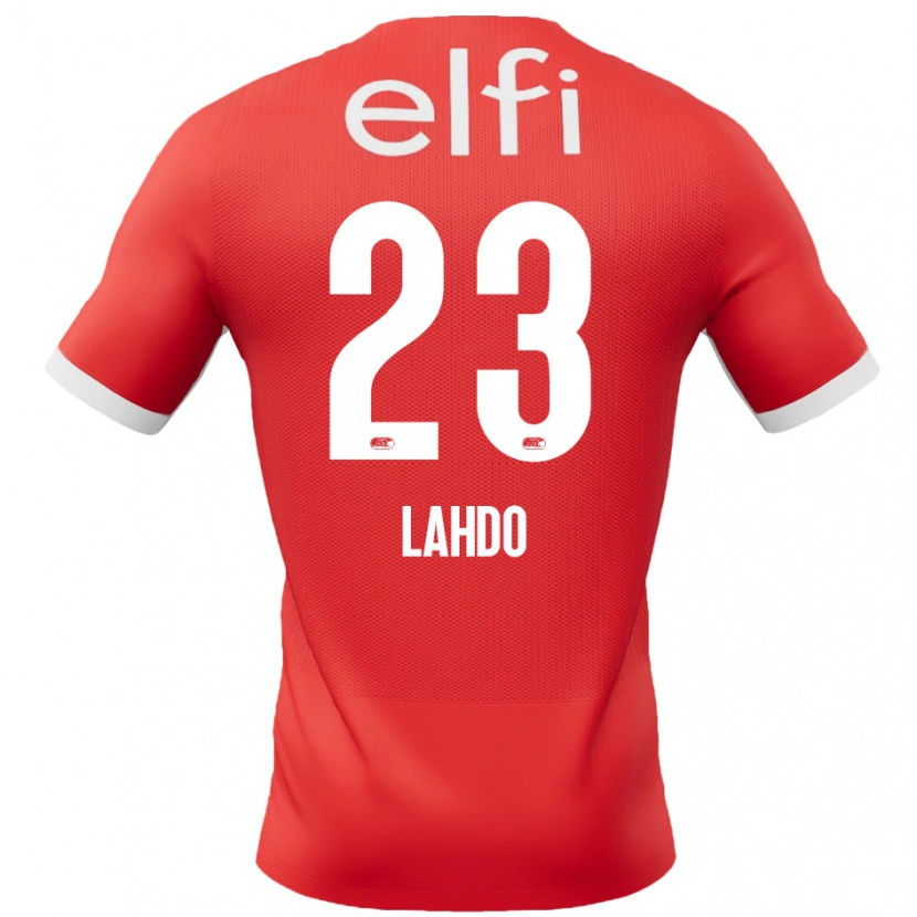 Danxen Mujer Camiseta Mayckel Lahdo #23 Rojo Blanco 1ª Equipación 2024/25 La Camisa