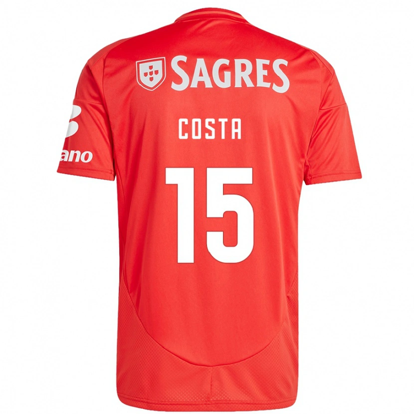 Danxen Mujer Camiseta Carole Costa #15 Rojo Blanco 1ª Equipación 2024/25 La Camisa