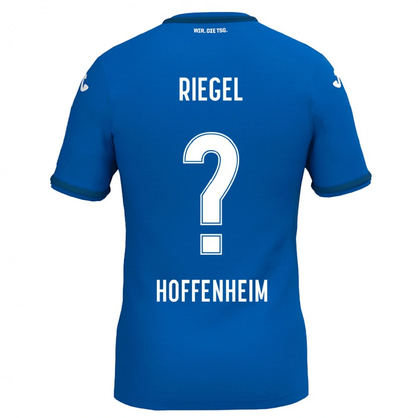 Danxen Mujer Camiseta Adrian Riegel #0 Azul Real 1ª Equipación 2024/25 La Camisa