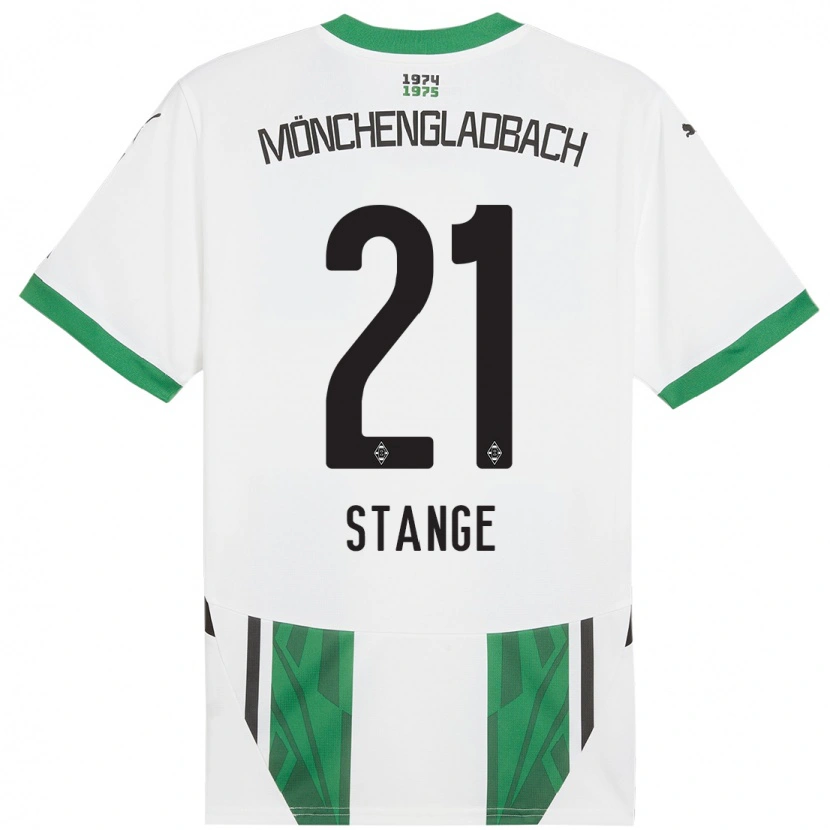 Danxen Mujer Camiseta Veit Stange #21 Blanco Verde 1ª Equipación 2024/25 La Camisa