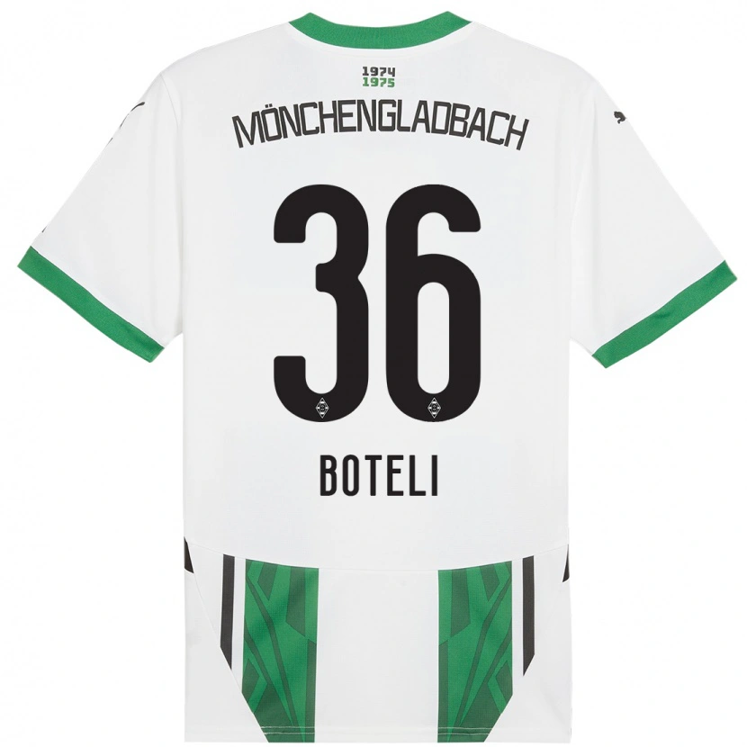 Danxen Mujer Camiseta Winsley Boteli #36 Blanco Verde 1ª Equipación 2024/25 La Camisa