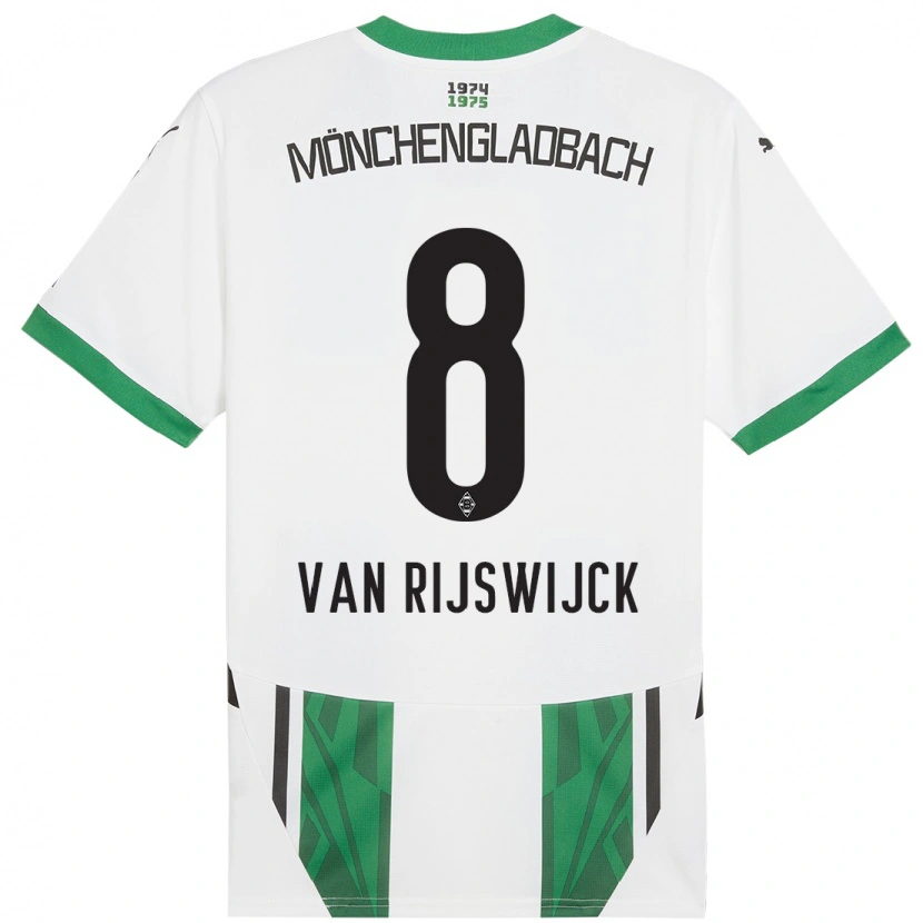 Danxen Mujer Camiseta Britt Van Rijswijck #8 Blanco Verde 1ª Equipación 2024/25 La Camisa