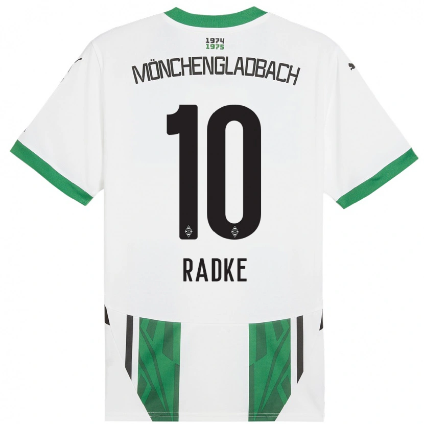 Danxen Mujer Camiseta Laura Radke #10 Blanco Verde 1ª Equipación 2024/25 La Camisa