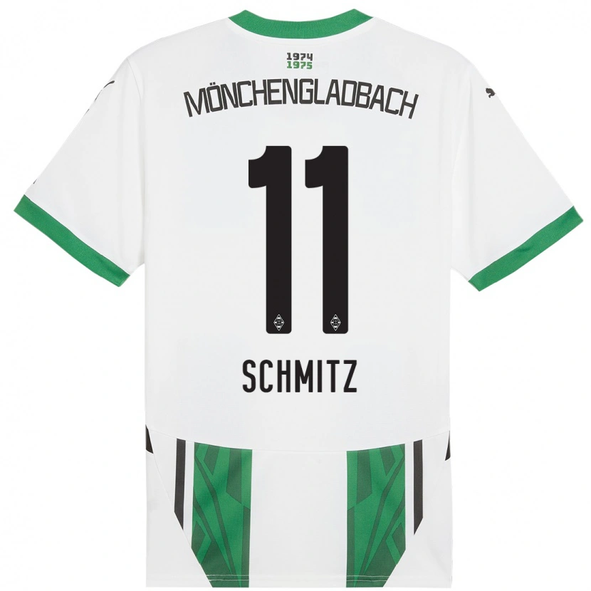 Danxen Mujer Camiseta Louisa Schmitz #11 Blanco Verde 1ª Equipación 2024/25 La Camisa