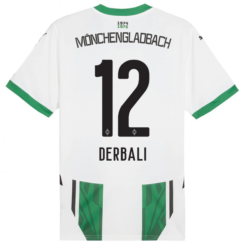 Danxen Mujer Camiseta Louisa Derbali #12 Blanco Verde 1ª Equipación 2024/25 La Camisa