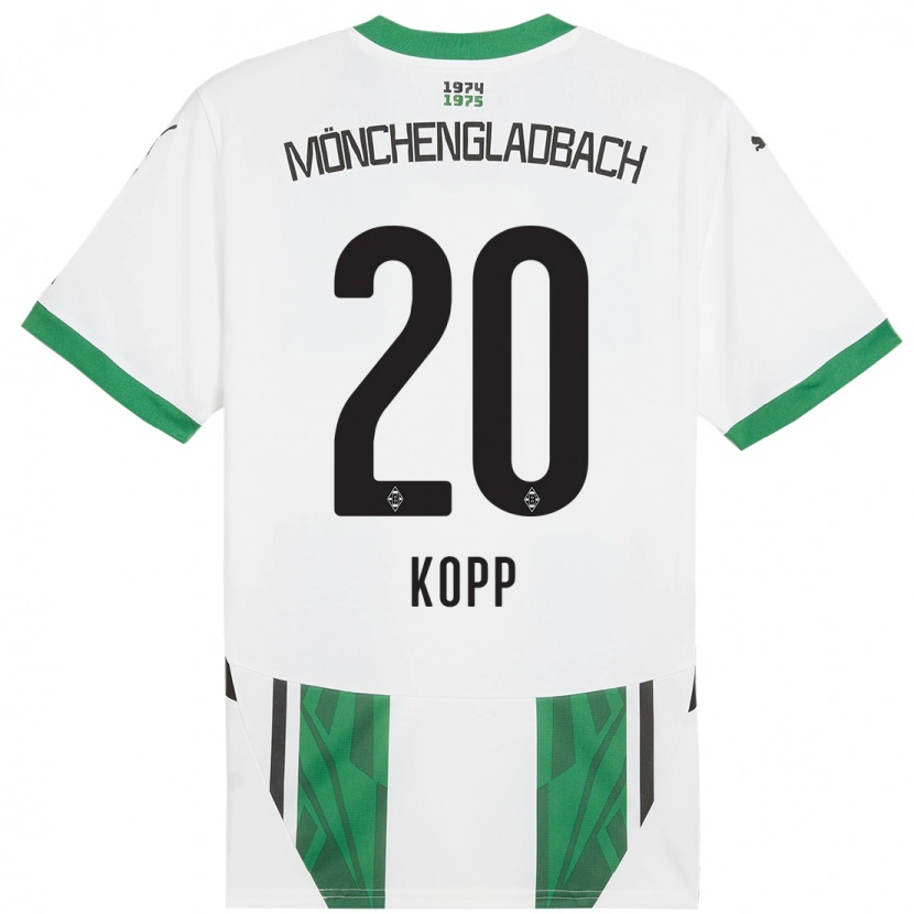 Danxen Mujer Camiseta Leonie Köpp #20 Blanco Verde 1ª Equipación 2024/25 La Camisa