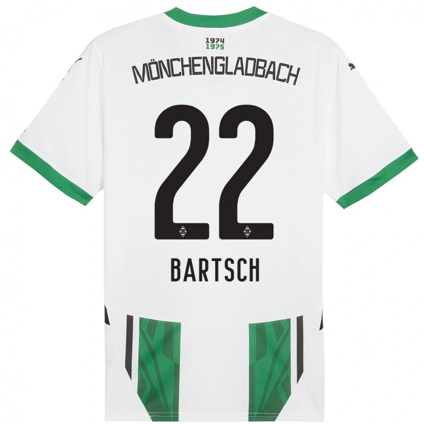 Danxen Mujer Camiseta Kristina Bartsch #22 Blanco Verde 1ª Equipación 2024/25 La Camisa