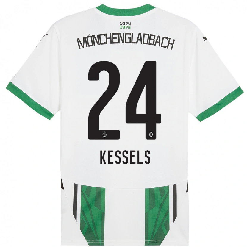 Danxen Mujer Camiseta Imke Kessels #24 Blanco Verde 1ª Equipación 2024/25 La Camisa