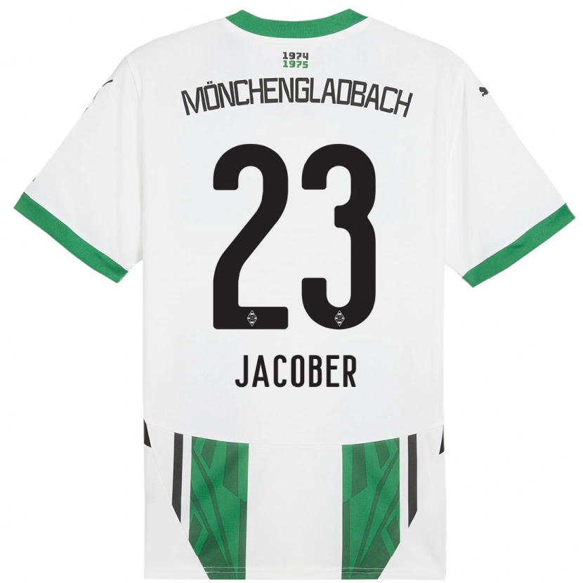 Danxen Mujer Camiseta Magdalena Jacober #23 Blanco Verde 1ª Equipación 2024/25 La Camisa