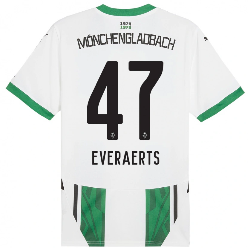 Danxen Mujer Camiseta Kim Everaerts #47 Blanco Verde 1ª Equipación 2024/25 La Camisa