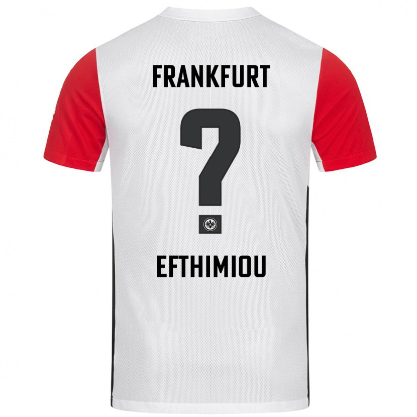 Danxen Mujer Camiseta Sissis Efthimiou #0 Blanco Rojo 1ª Equipación 2024/25 La Camisa