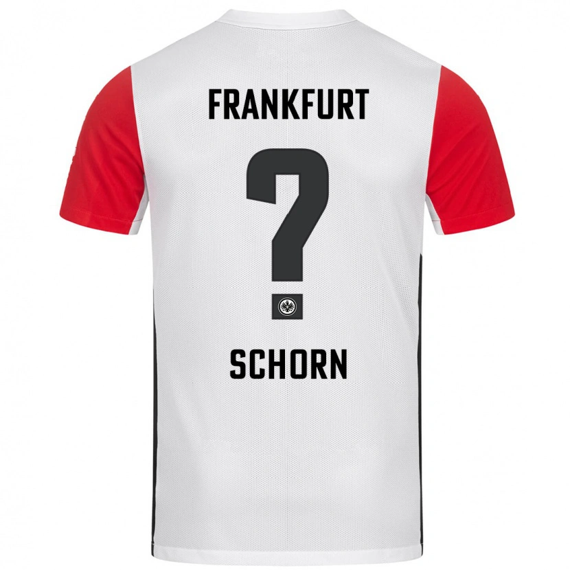 Danxen Mujer Camiseta Moritz Schorn #0 Blanco Rojo 1ª Equipación 2024/25 La Camisa