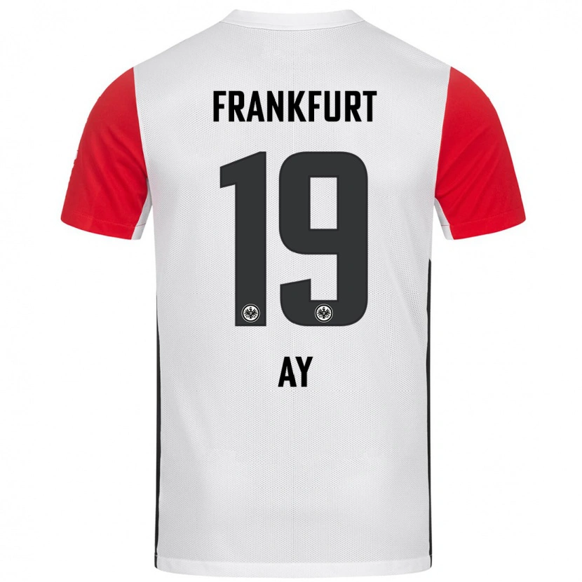 Danxen Mujer Camiseta Ugur Ay #19 Blanco Rojo 1ª Equipación 2024/25 La Camisa