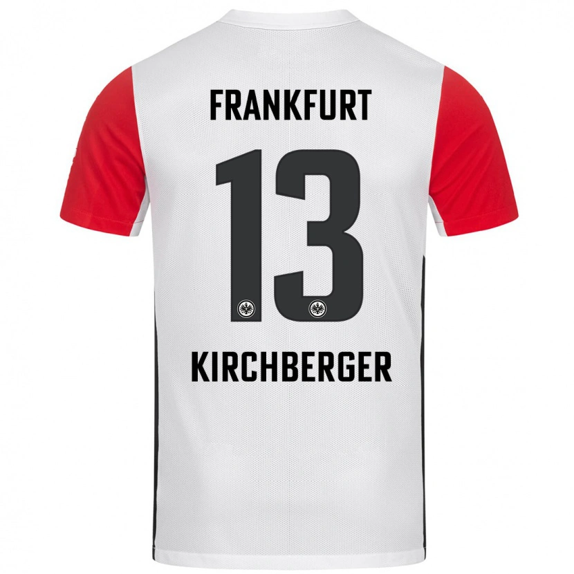 Danxen Mujer Camiseta Virginia Kirchberger #13 Blanco Rojo 1ª Equipación 2024/25 La Camisa