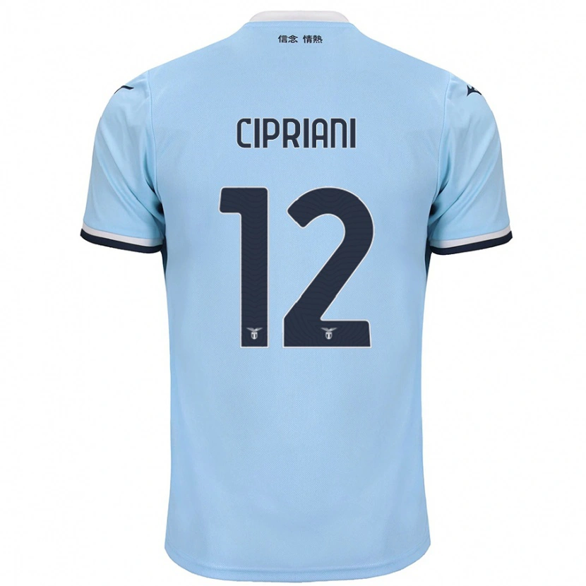 Danxen Mujer Camiseta Alessio Cipriani #12 Azul 1ª Equipación 2024/25 La Camisa