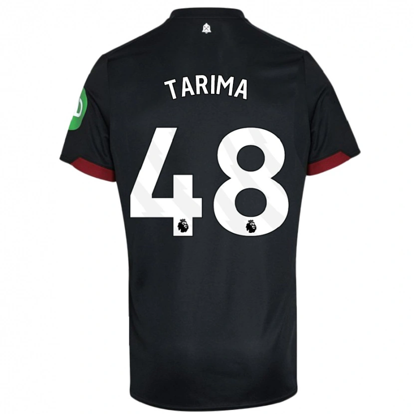 Danxen Mujer Camiseta Sean Tarima #48 Negro Blanco 2ª Equipación 2024/25 La Camisa