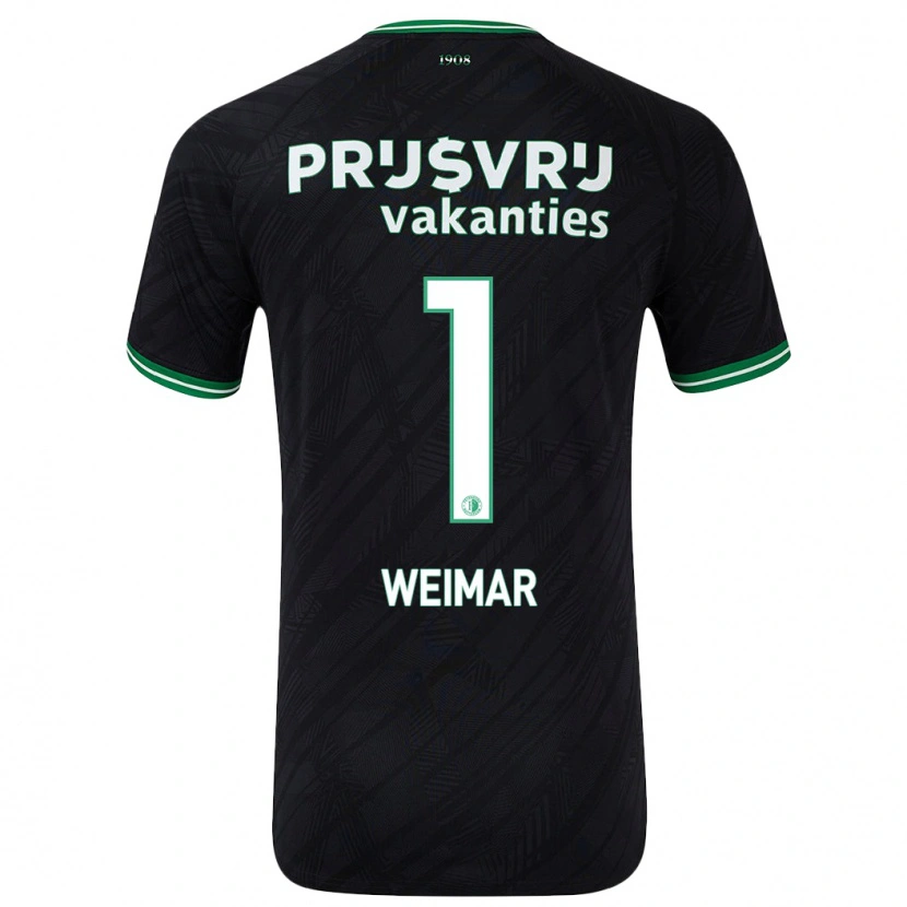 Danxen Mujer Camiseta Jacintha Weimar #1 Negro Verde 2ª Equipación 2024/25 La Camisa